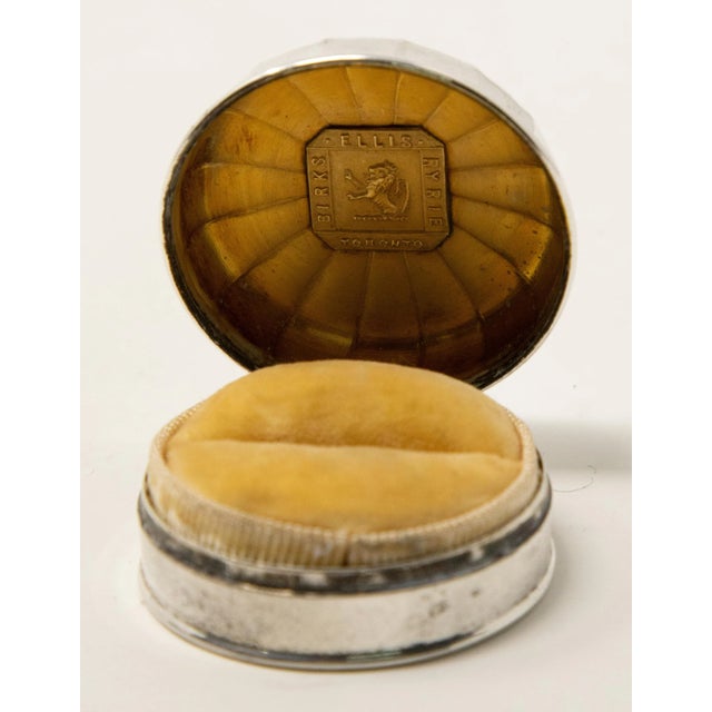 Mid 20th Century Sterling Silver Ring Box For Sale - Image 4 of 9