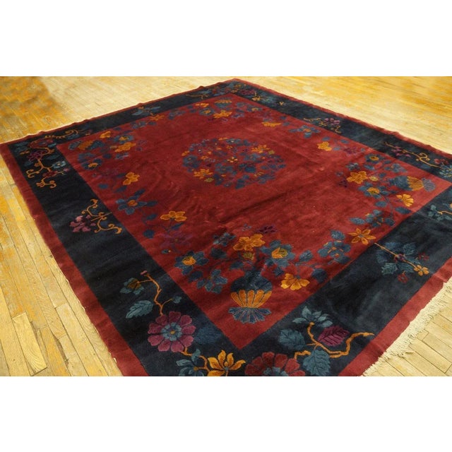1920s Chinese Art Deco Carpet ( 8'3'' x 9'7'' - 252 x 292 ) For Sale - Image 12 of 12