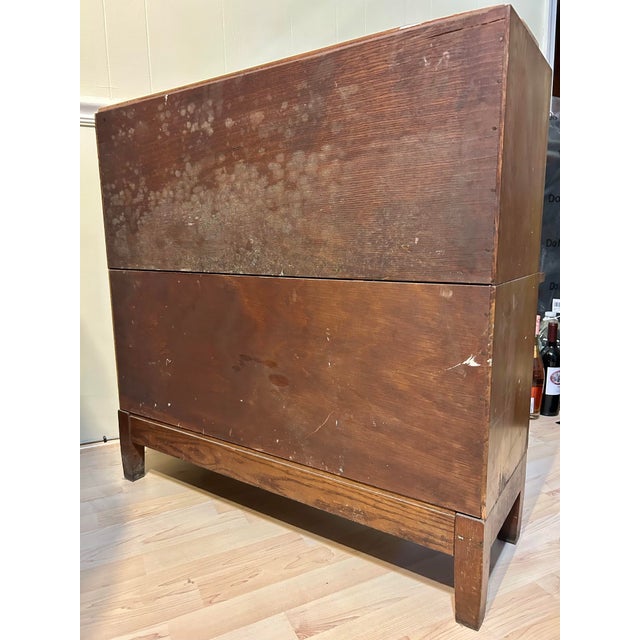 Brown Early 20th Century Globe Wernicke 3-Piece Stackable Barrister Bookcase For Sale - Image 8 of 9