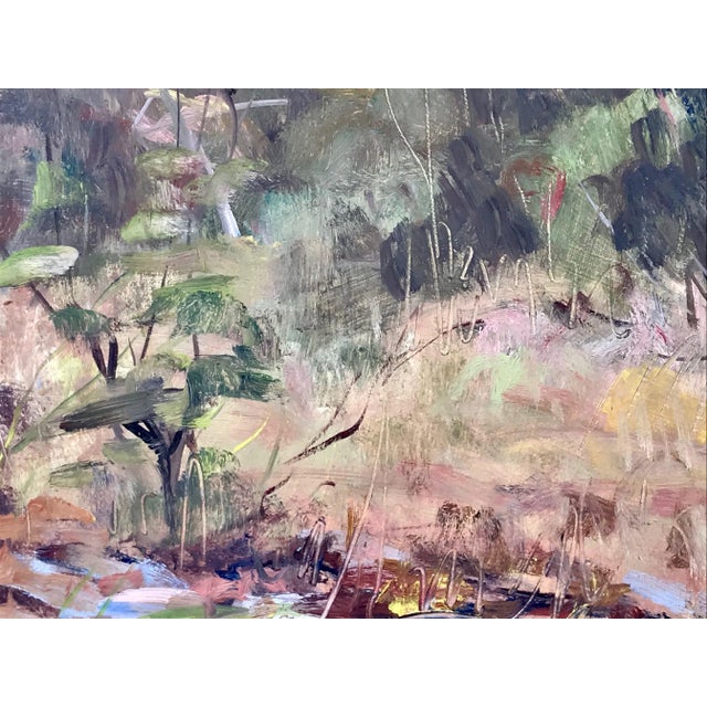 American Vintage American Impressionist Oil Painting Colorful Landscape by Harry Barton For Sale - Image 3 of 7