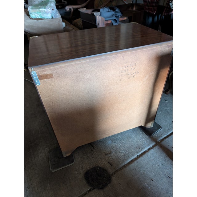 Wood Vintage Drexel Brigade Collection Campaign Chest of Drawers For Sale - Image 7 of 10