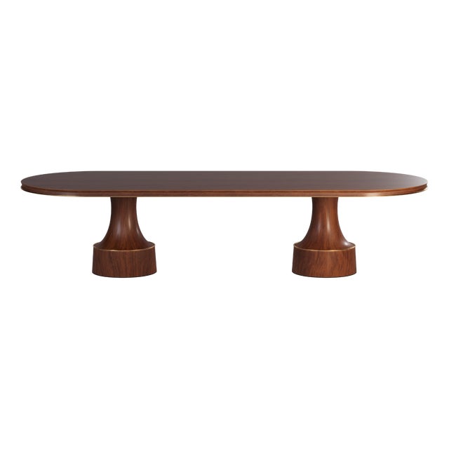 Buck Oval Dining Table by Porus Studio For Sale