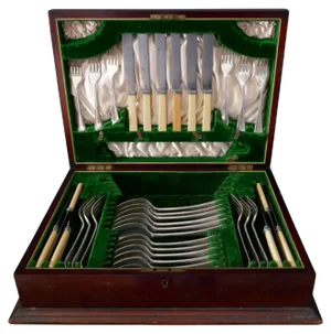 Edwardian Cutlery Canteen in Mahogany by James Deakin, 1900