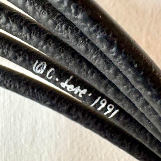 1990s Rare Musical Note Metal Wall Sculpture by Curtis Jere, Signed For Sale - Image 5 of 7