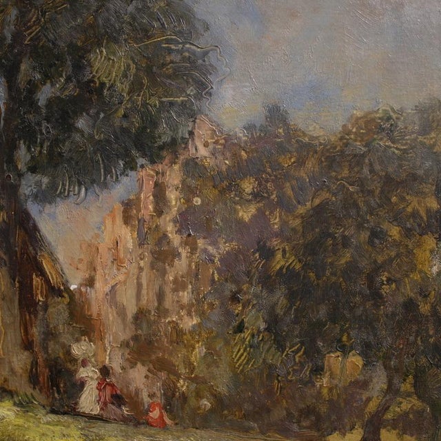 M. Gachet, a Countryside View with Figures, 1940, Oil on Panel For Sale - Image 7 of 17