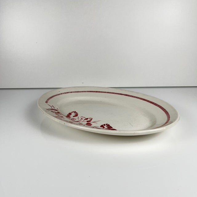 Mid-Century Modern Atlantic Oval Platter from Digoin-Sarreguemines, 1950s-1970s For Sale - Image 3 of 10