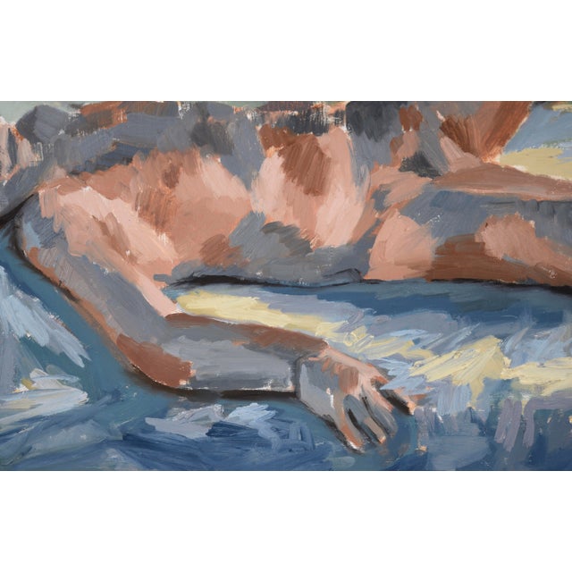 Paper Two Reclining Figures - Bay Area Figurative School Abstract Expressionist by Heather Speck For Sale - Image 7 of 11