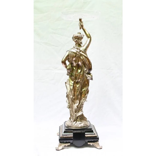 Black Gregoire Bronze Figurines, Set of 2 For Sale - Image 8 of 12