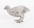 Gold Antique Belgian Silver Grouse Game Birds, 19th Century, Set of 2 For Sale - Image 8 of 18
