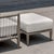 Wood Borneo White Cushion Outdoor Ottoman For Sale - Image 7 of 8