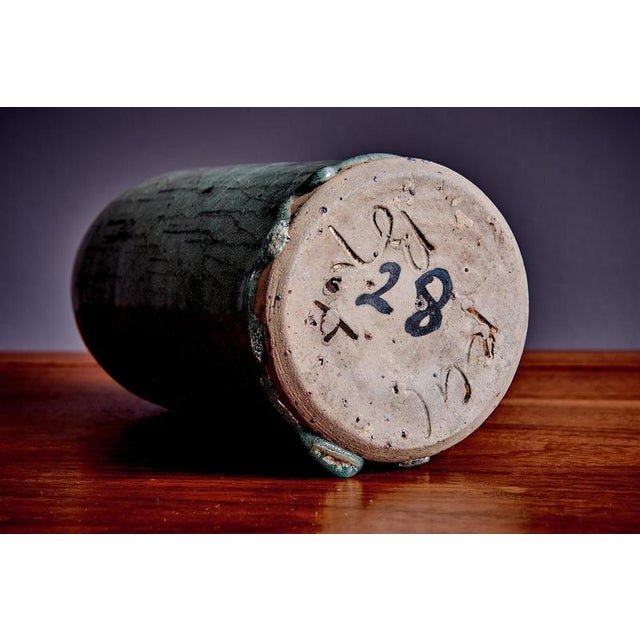 French Studio Pottery Bottle Vase, 1960s For Sale - Image 3 of 10