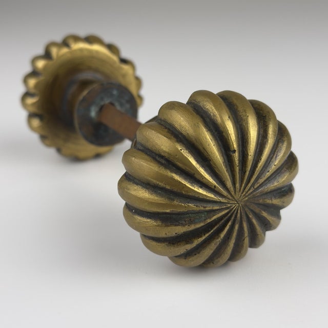 Antique Brass Doorknob, Italy, 1920s For Sale - Image 9 of 14
