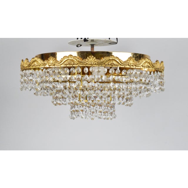 Vintage Crystal Chandelier, 1970s For Sale - Image 11 of 11