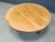 1960s Large Brutalist Round Tripod Wooden Coffee Table, 1960s For Sale - Image 5 of 15