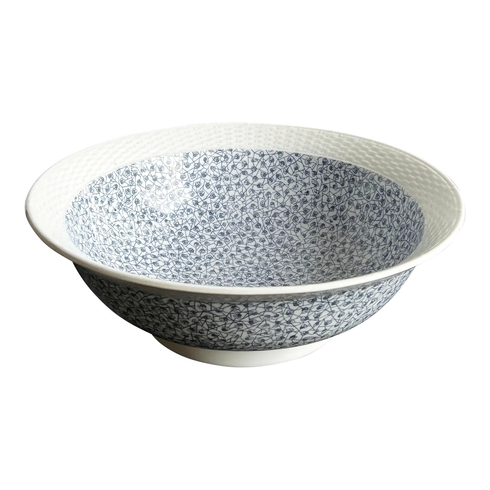 Antique 15" Brownfield & Sons 'Pompadour' Ironstone Serving Bowl