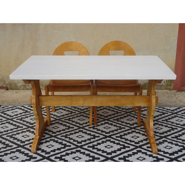 Vintage Monastery Dining Table in Pine, 1980s For Sale - Image 3 of 18