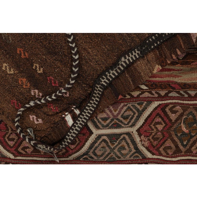 Textile Late 18th Century Antique Persian Tribal Bag and Textile With Geometric Patterns, From Rug & Kilim For Sale - Image 7 of 8