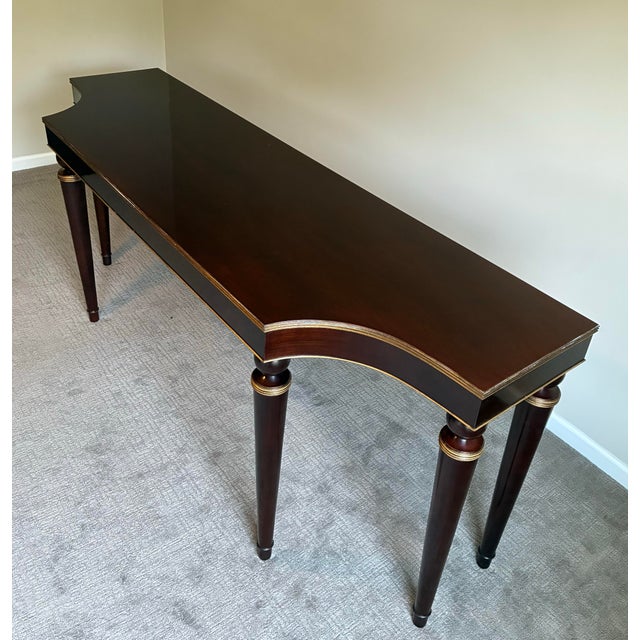 Baker Furniture Company Late 20th Century Barbara Barry for Baker Modern Regency Console Table For Sale - Image 4 of 8