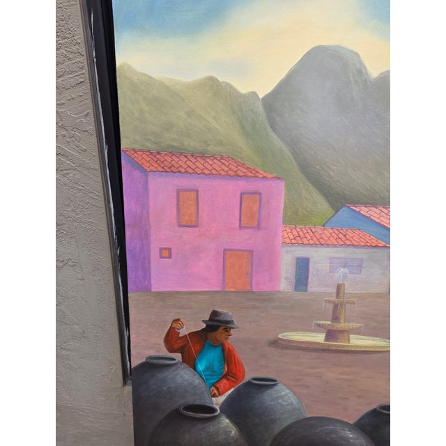 Latin American Street Scene by Agusto Brocca For Sale In San Antonio - Image 6 of 9