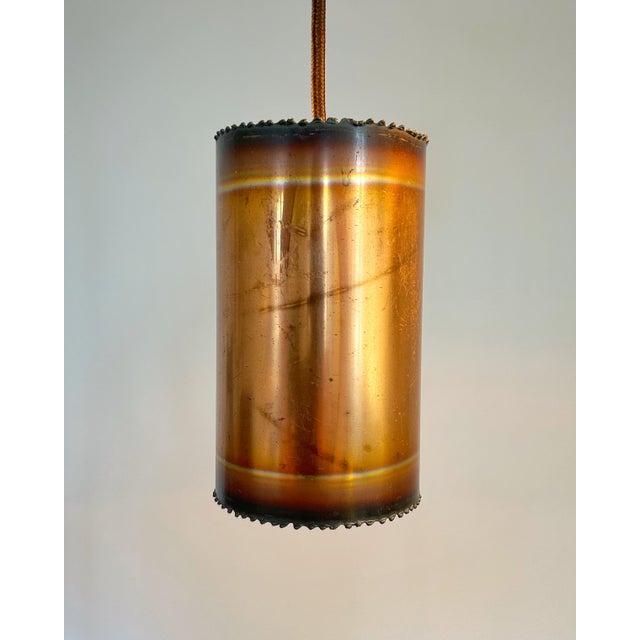 1960s Flame-Cut Copper Pendant Lamps by Svend Aage Holm Sørensen, 1960s, Set of 3 For Sale - Image 5 of 7