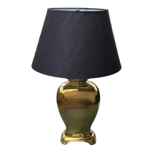 Mid Century Cast Brass Table Lamp