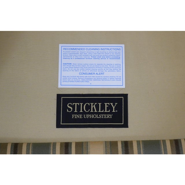 Pair of Stickley Cherry Louis XVI Bergere Armchairs For Sale - Image 16 of 18