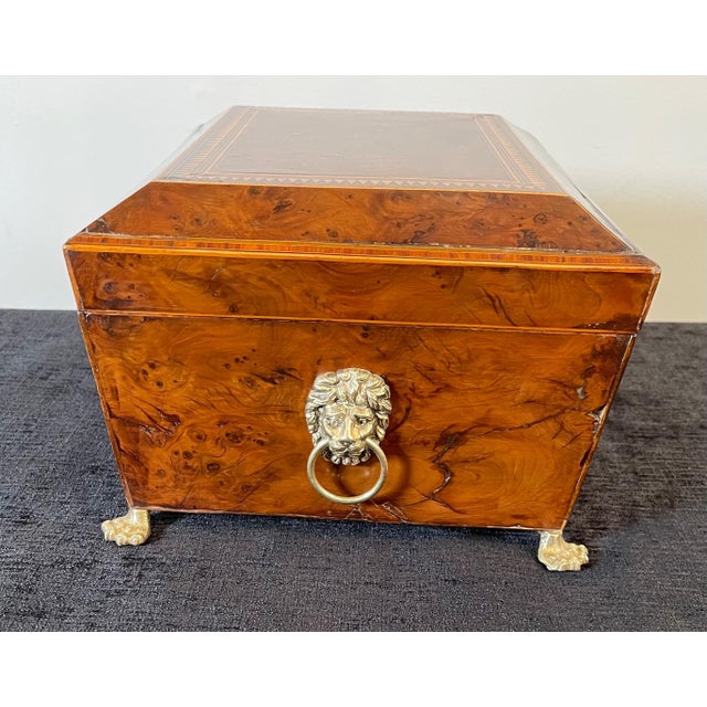Early 19th Century English Birdseye Maple Sewing Box For Sale - Image 5 of 5