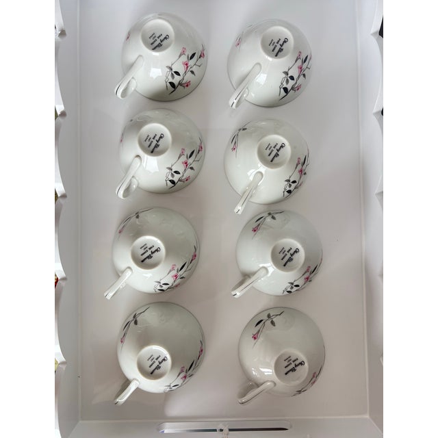 This Vintage 8-Piece Set of Cherry Blossom Flat Coffee/Tea Cups was made in Japan and will add charm to any occasion. Flat...