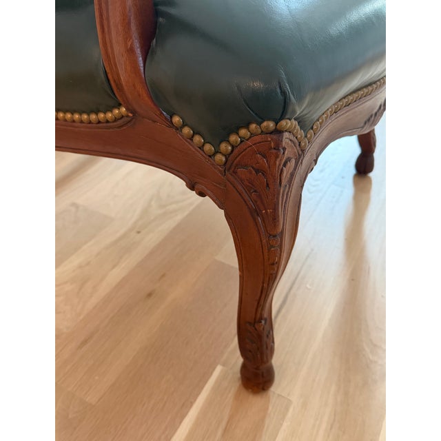 Mid 19th Century High-Quality Mahogany Louis XV Rococo Revival Single Upholstered Chair For Sale - Image 11 of 15