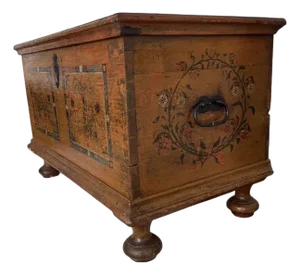 Antique Painted Trunk
