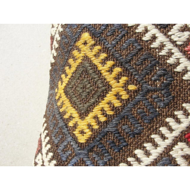 Textile Kilim Rug Pillow Cover 16" For Sale - Image 7 of 9