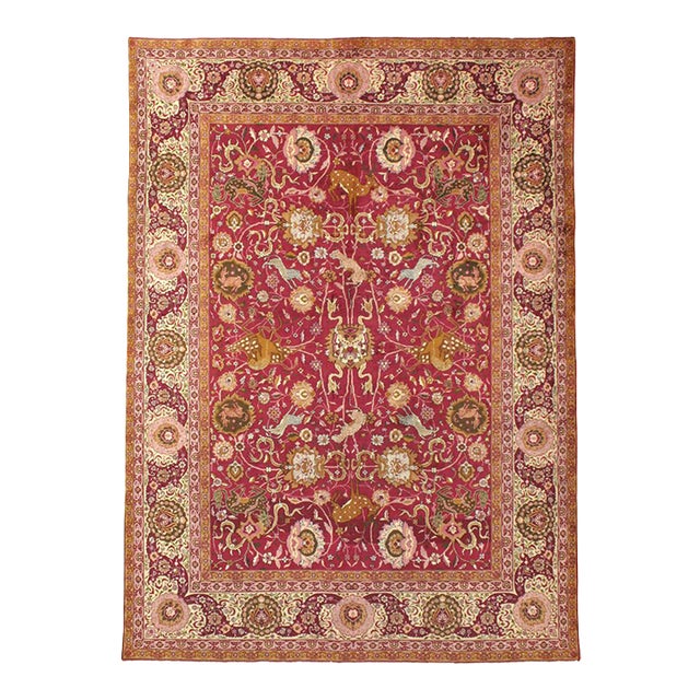 Galerie Shabab Collection Early 20th Century Indian Lahore Rug For Sale