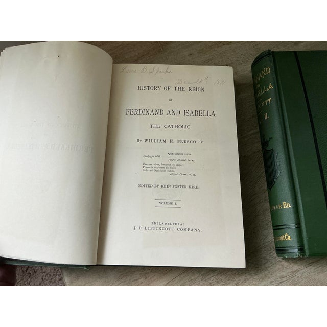 19th Century Antique j.b. Lippincott "Ferdinand and Isabella" - Complete 3-Volume Set For Sale - Image 17 of 18