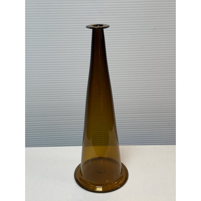 Circa 2007 Joe Cariati Angelic Bottle Glass Vase For Sale - Image 11 of 12