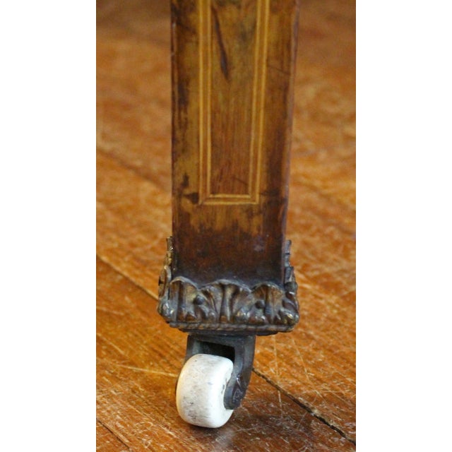 Late 19th Century Continental Walnut Writing Table Desk For Sale - Image 10 of 11
