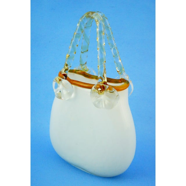 Glass 20th Century Glass Bag-Shaped Vase Sculpture by K I Bleikristall, Germany, 1970s For Sale - Image 7 of 18
