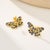 Contemporary Nina Zhou Butterfly Sapphire Earrings in 14k Yellow Gold - a Pair For Sale - Image 3 of 7