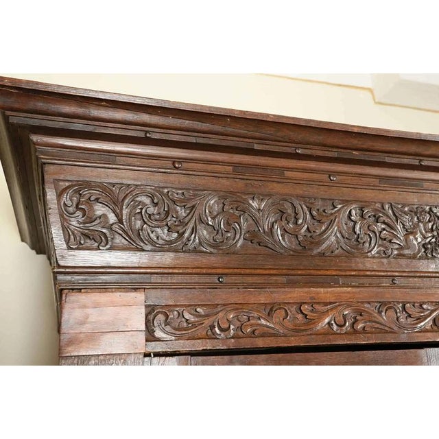 2000 - 2009 Early Baroque Cabinet with Carvings, 1700 For Sale - Image 5 of 6