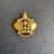 French Trifari Gold Crown Brooch Vintage Matte Tm Retro Pin For Sale - Image 3 of 8