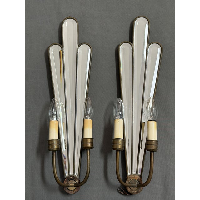 Mid-Century Hollywood Regency Wall Sconces with Mirrors, 1960s, Set of 2 For Sale - Image 12 of 12