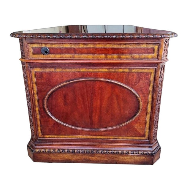 Restored Legacy Classic Furniture Traditional Mahogany Executive Desk & Bookcase Set - 2 Pieces For Sale - Image 4 of 18