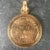 Antique French Engraved Virgin Mary 18 Karat Rose Gold Religious Medal Pendant, 1890s For Sale - Image 3 of 17
