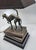 Bronze Vintage 1980s Bronze Whippet / Greyhound Dog Standing on Stacked Books Lamp For Sale - Image 8 of 12