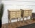 Mid-Century Art Deco Italian Nightstands in White Paint Wood Brass, 1950s, Set of 2 For Sale - Image 6 of 11
