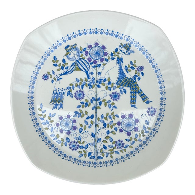 Late 20th Century Figgjo Lotte Ceramic Platter, Made in Norway For Sale