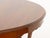 Late 20th Century Queen Anne Style Vintage Mahogany Circular Dining Table For Sale - Image 5 of 7