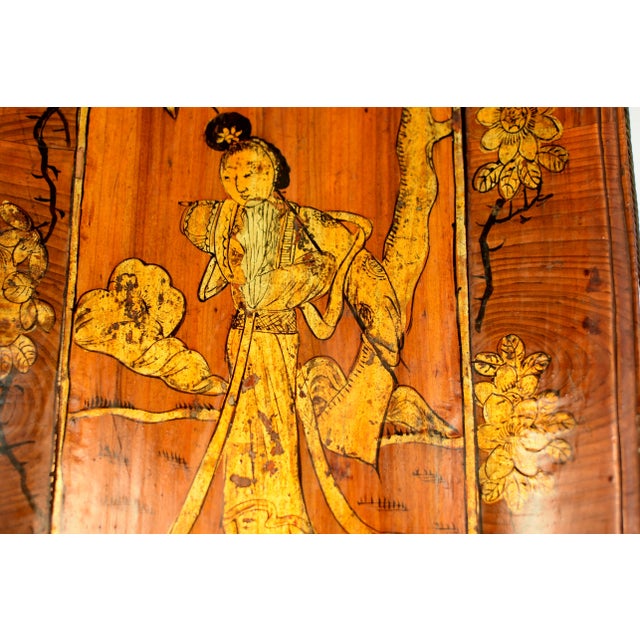 19th Century Chinese Fruit Tray Basket Gilt Painted For Sale - Image 13 of 13