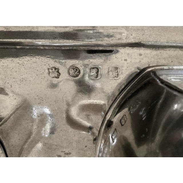 1950s Ocean Liner Silver Plated Pewter Tea Service Maritime Tea Set Cosulich Line Cosi Tabellini Italy - Set of 5 For Sale - Image 10 of 11