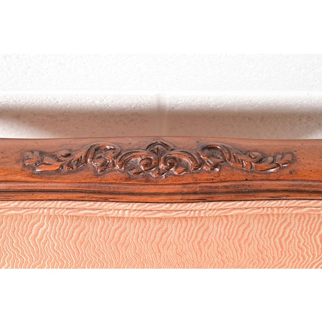 Brown Baker Furniture French Provincial Louis XV Carved Walnut Dining Chairs, Set of Eight For Sale - Image 8 of 13