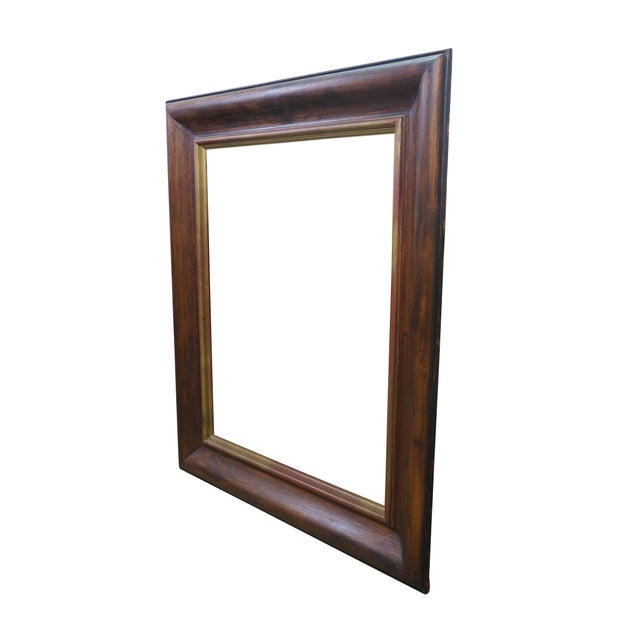 Traditional Vintage Wood Art Picture Painting Mirror Frame Fits 25.5" X 32.5" Overall 44" For Sale - Image 3 of 8
